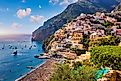 The beautiful town of Positano, Italy.