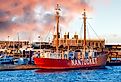 Historic Lightship on Nantucket dock. Image credit cdrin via Shutterstock. 