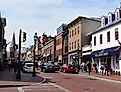 streets of historic downtown Annapolis, the state capital of Maryland