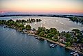 Aerial view of Lake Madison, South Dakota. Image credit Jacob Boomsma via Shutterstock.