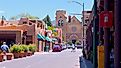 Historical downtown area of Santa Fe, New Mexico. Editorial credit: Arina P Habich / Shutterstock.com.