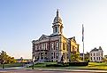 Picturesque courthouse in Wabash, Indiana. Photography by Roberto Galan via Shutterstock. 