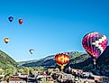 Rancho San Rafael regional park during Great Reno Balloon Race in Reno, Nevada. Editorial credit: topseller / Shutterstock.com