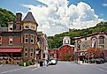 Street view in Jim Thorpe, Pennsylvania.