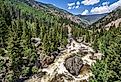 Cache la Poudre River below Poudre Falls, Colorado.