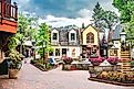 Quaint stores in the town of Gatlinburg, Tennessee. Editorial credit: Kosoff / Shutterstock.com