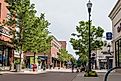 Looking down the Branson Landing during an early morning