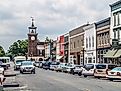 Buildings lined along Front Street in Georgetown, South Carolina. Editorial credit: Andrew F. Kazmierski / Shutterstock.com