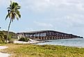 Old Bahia Honda rail bridge and heritage trail in Florida Keys by Route 1 Overseas Highway. Image credit Steve Heap via Shutterstock.