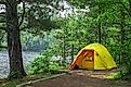 Voyageurs National Park campsite.