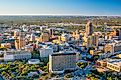 Aerial view of downtown San Antonio in Texas. 