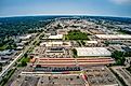 Aerial view of the Detroit suburb of Livonia, Michigan.