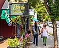 Downtown Woodstock, Vermont. Editorial credit: hw22 / Shutterstock.com.