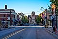 View of the main street in downtown Bardstown, Kentucky. Editorial credit: Jason Busa / Shutterstock.com