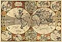 vintage style world map