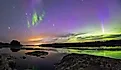 Northern Lights over Voyageurs National Park near Baudette, Minnesota.