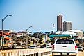 View from the bridge to Pensacola Beach, Santa Rosa Island.