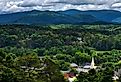 Overlooking the Georgia mountain town of Ellijay.