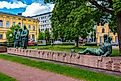 Second World War memorial in Pori, Finland. Image by trabantos via Shutterstock