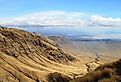 Aerial view of the Great Rift Valley, Tanzania.