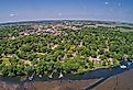 Spirit Lake is the biggest Town in the Okoboji Great Lakes of Iowa. Image credit Jacob Boomsma via Shutterstock