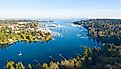 The marina at Bainbridge Island, Washington.