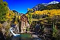 View of Crystal Mill near the town of Marble in Colorado.