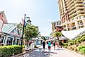 people walking around in destin florida