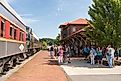 The Durbin and Greenbrier Valley Railroad in Elkins, West Virginia. Editorial credit: Steve Heap / Shutterstock.com