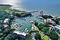 Aerial view of Hilton Head Island, South Carolina.