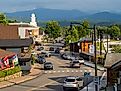 Main Street in downtown Lake Placid, Upstate New York.  Editorial credit: Karlsson Photo / Shutterstock.com