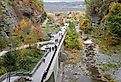 Overlooking visitors by the entrance near Watkins Glen State Park. Image credit Khairil Azhar Junos via Shutterstock