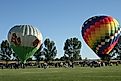 The Riverton Rendezvous Balloon Rally in Riverton, Wyoming. Editorial credit: Wirestock Creators / Shutterstock.com