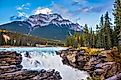 Athabasca Falls near Jasper, Alberta.