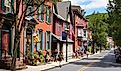 View of the historic town of Jim Thorpe (formerly Mauch Chunk) in the Lehigh Valley in Carbon County, Pennsylvania, United States. Editorial credit: EQRoy / Shutterstock.com