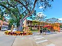 Historic downtown of Natchitoches, Louisiana. Editorial credit: VioletSkyAdventures / Shutterstock.com.