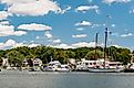 The harbor at Mystic, Connecticut.