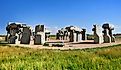 Carhenge sculpture in Alliance, Nebraska. Editorial credit: Edwin Verin / Shutterstock.com. 