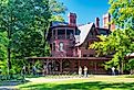 Historic Mark Twain House in Hartford, Connecticut. Image credit Dan Hanscom via Shutterstock