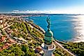 The town of Trieste on the shores of the Gulf of Venice.