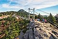 Mile High Swinging Bridge in Grandfather Mountain State Park in Linville, North Carolina Image credit Chansak Joe via Shutterstock