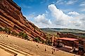 Famous Red Rocks Amphitheater in Morrison. Editorial credit: Radomir Rezny / Shutterstock.com