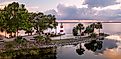 Panoramic view of Mount Dora Lighthouse, Mount Dora, Florida