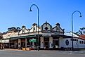 Old buildings showing Victorian and Edwardian architecture from the turn of the 20th century in the rual town of Uralla, New South Wales, Australia