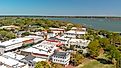 Aerial view of Beaufort, South Carolina. 