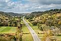 View from the double Arch Bridge at Natchez Trace Parkway.