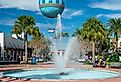 The Aerophile Aero30 balloon basket over Disney Springs, Orlando, Florida. Image credit Dolores M. Harvey via Shutterstock