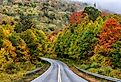 Autumn view along the Highland Scenic Highway, Route 150 a National Scenic Byway, Pocahontas County, West Virginia.