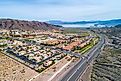 Aerial view of Boulder City, Nevada.