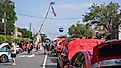 Vintage car at the Cape Fear Cruisers car show in southport